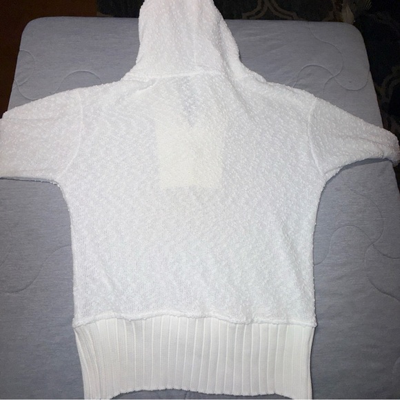 Sundays Cream Textured Hooded Sweater - Picture 9 of 11